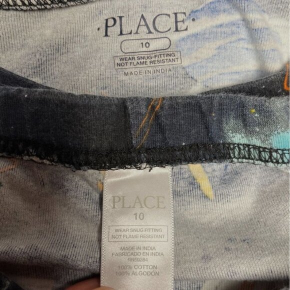 Children's Place Boys Celestial Spaceships Pj Set Long Sleeve Size 10 - Picture 6 of 8